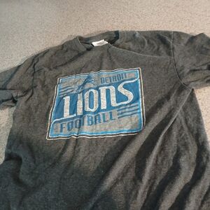 Detroit Lions Charcoal and Blue Men's Tee
